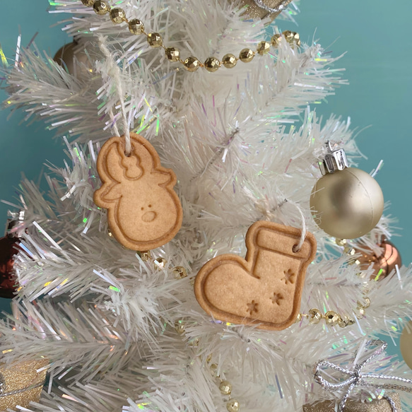 [聖誕節]&lt;7件套裝&gt;迷你餅乾模具/可愛/禮物/禮物/手工/聖誕快樂/聖誕老人/馴鹿 第6張的照片