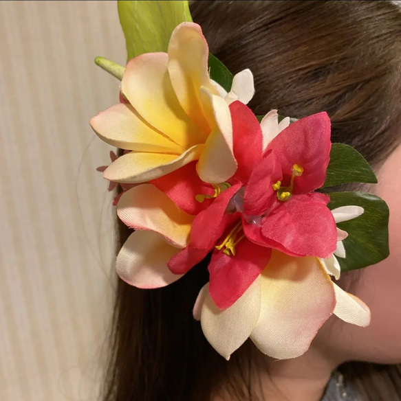 人気スポー新作 ハワイアン フラダンス 髪飾り ヘアアクセサリー ヘアクリップ フラダンス