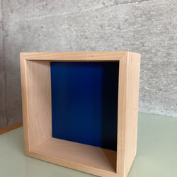 メープル素材のキューブ型壁掛けボックス　p.box BX-1 5枚目の画像