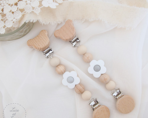 マルチクリップ ホワイトフラワー Tiny Teeth 雑貨・その他 Luca