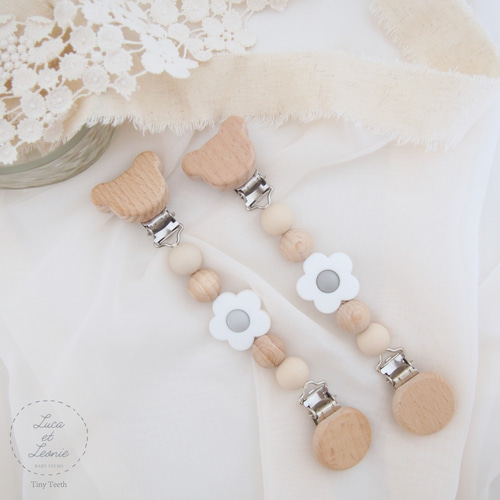 マルチクリップ ホワイトフラワー Tiny Teeth 雑貨・その他 Luca et