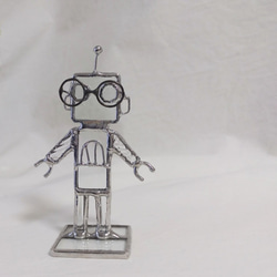 ガラスのロボット　マハロボット「めがね」　 gm-024 3枚目の画像