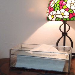 ガラス・ステンドグラス ティッシュケース のおすすめ人気通販