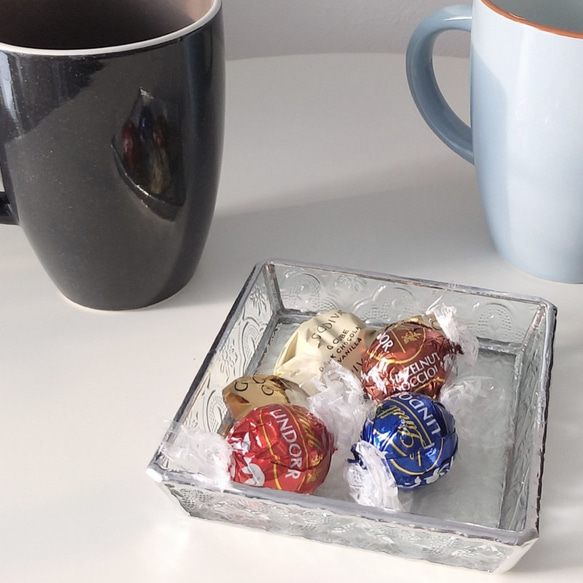 ステンドグラス　トレイ　フローラ　gm-32 6枚目の画像