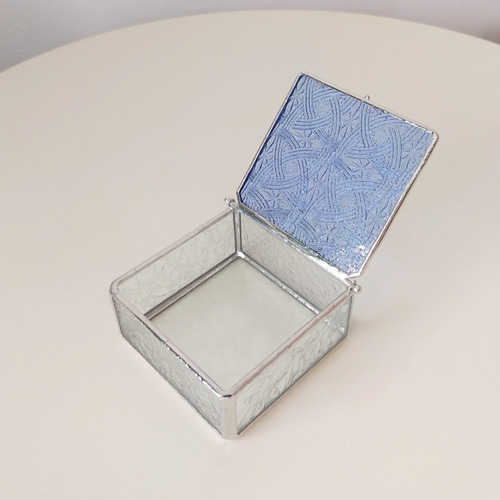 ステンドグラス 蓋つき小物入れ② アクセサリーボックス gm-080