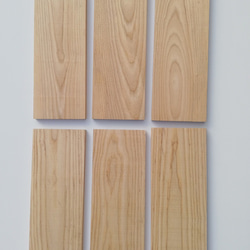 ホワイトアッシュ　6枚セット (両面プレーナー仕上)木材　端材　素材　DIY 2枚目の画像
