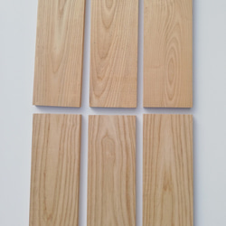 ホワイトアッシュ　6枚セット (両面プレーナー仕上)木材　端材　素材　DIY 3枚目の画像