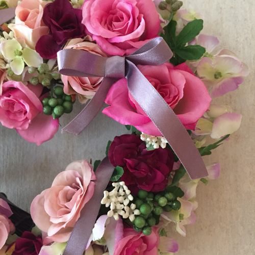 ハート♡のリース✨ リース hanaka 花佳 通販 11257674｜Creema(クリーマ)