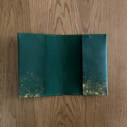 革と漆の文庫本カバー　翆霞～すいか～　 3枚目の画像