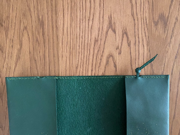 革と漆の文庫本カバー　翆霞～すいか～　 4枚目の画像