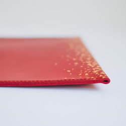 革と漆のiPadスリーブケース　 　霞～かすみ～ 4枚目の画像