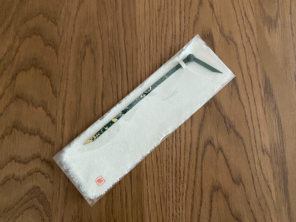 革と漆のしおり　翆霞～すいか～　 3枚目の画像