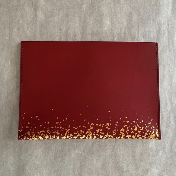 革と漆のiPadスリーブケース　 　霞～かすみ～ 