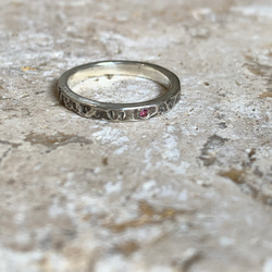 【silver】vintage half alphabet ring 1枚目の画像