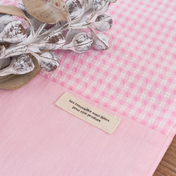 ピンク お弁当袋＆ランチョンマット 2点セット 7枚目の画像