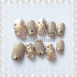 desing】No.5 ジミーチュウ風×オリーブネイル ネイルチップ