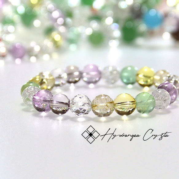 内径15㎝◇送料無料◇ゴールドルチル＆ラベンダーアメジスト他すみれを  