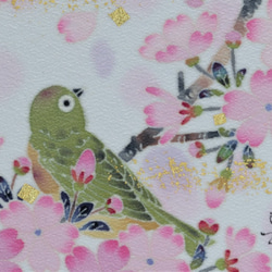 【めじろ】小色紙　 伝統工芸品 ⋆結婚祝い⋆銀婚式⋆新築祝い⋆誕生日の贈り物⋆インテリアとして日本の四季を楽しんで。　 4枚目の画像