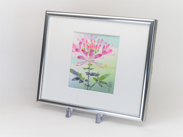 【風蝶花】小色紙　伝統工芸品⋆結婚祝い⋆銀婚式⋆新築祝い⋆誕生日の贈り物⋆インテリアとして日本の四季を楽しんで。　 2枚目の画像