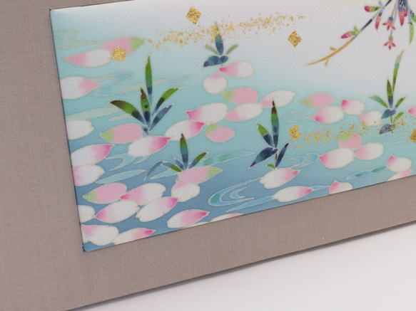 【はないかだ】染パネル　伝統工芸品⋆結婚祝い⋆銀婚式⋆新築祝い⋆誕生日の贈り物⋆インテリアとして日本の四季を楽しんで。　 4枚目の画像
