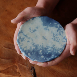 みつろうらっぷ M (18cm×18cm) 正藍染 蜜蝋エコラップ 6枚目の画像