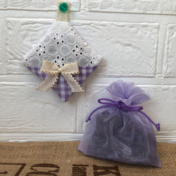 2312-44 ミディサシェ 香り袋 ラベンダーポプリ かわいい小花柄② ピンク 2312-44 ミディサシェ 香り袋 ラベンダーポプリ かわいい小花柄