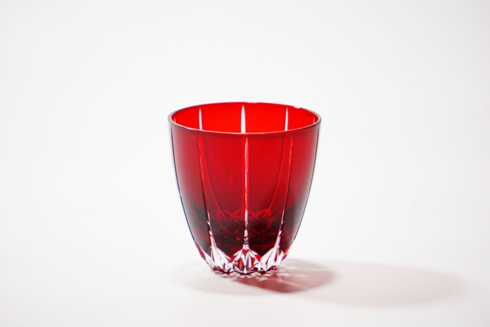 凛然切子　ぐいのみ　蕾-tubomi-