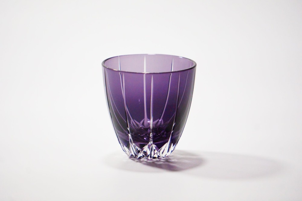 凛然切子　ぐいのみ　蕾-tubomi-