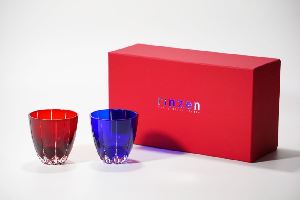 凛然切子　ぐいのみ　蕾-tubomi-