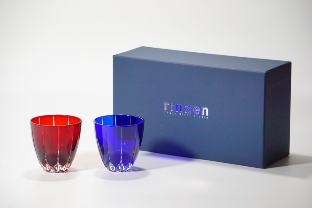 凛然切子　ぐいのみ　蕾-tubomi-