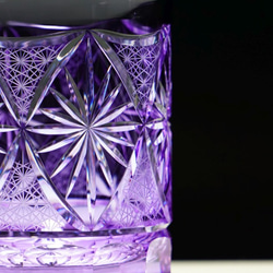 凛然コレクション ロックグラス 銀湾の花-ginwan no hana- 金紫 6枚目の画像