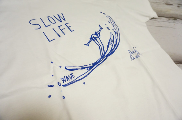 Aoshi-tokyo Slowlife&surf Tシャツ Sサイズ 2枚目の画像