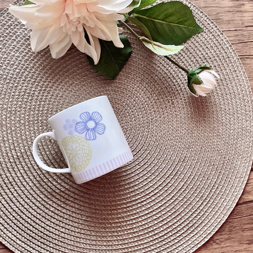 ポーセラーツ 優しいパステルカラー ペアマグカップ マグカップ