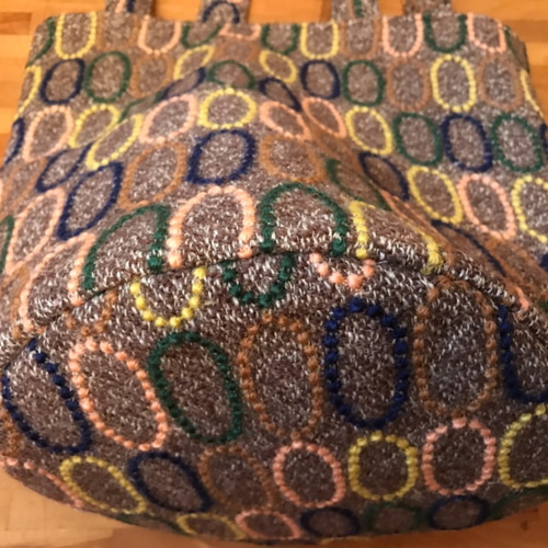 ミナペルホネン生地使用*バケツ型バッグ*tarte/brown バケツバッグ  