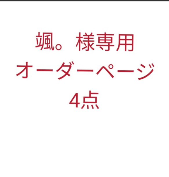 颯。様専用オーダーページ 1枚目の画像