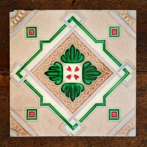 里帰り便・マジョリカタイル・100年前に海を渡ったアンティーク