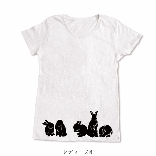 MOMENTEL RABBIT T-SHIRT モーメンタル　ウサギプリント MOMENTEL RABBIT T-SHIRT モーメンタル ウサギプリント