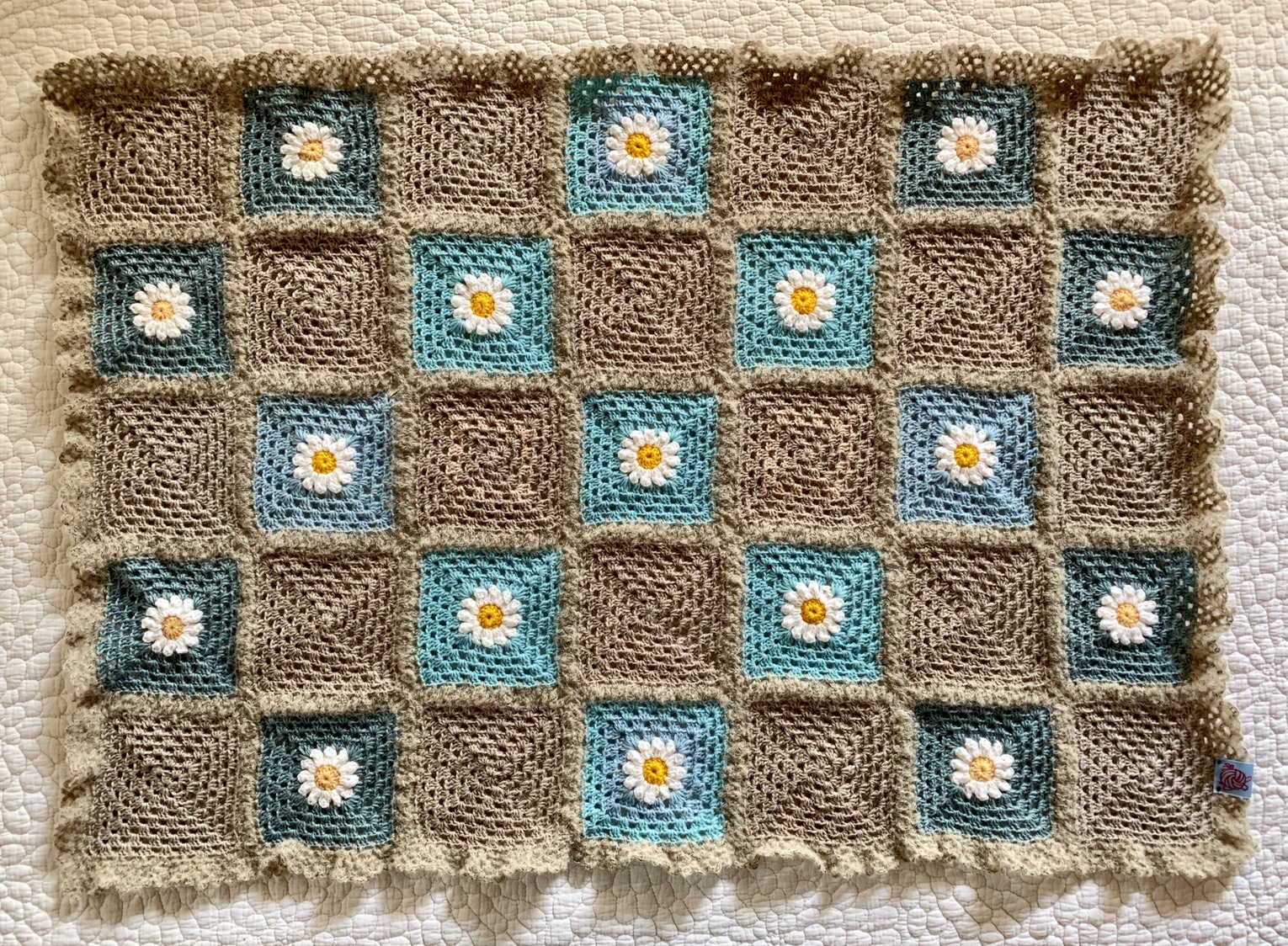 ブランケット　みずいろデイジィー