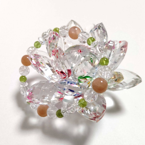 ペリドット・サンストーン・水晶・クラック水晶の天然石