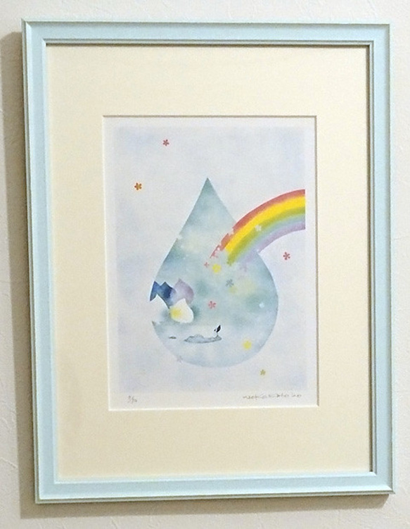 ジークレー版画 虹のしずく 版画 umipastel 通販 11061629