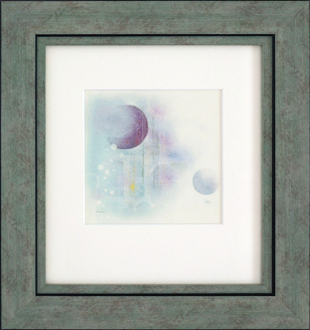 moon symphony ハンドメイドパステル画 絵画アート原画 【公式通販】