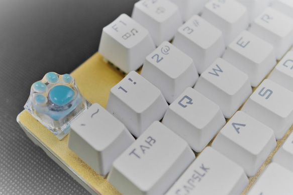 肉球 メカニカルキーボード用キーキャップ 猫 犬 ArtisanKeycaps カラー希望受付可 2枚目の画像