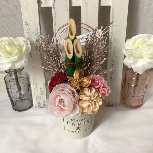 お正月に ナチュラルモダンな門松 しめ縄・しめ飾り うさナガ 通販