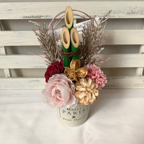 お正月に ナチュラルモダンな門松 しめ縄・しめ飾り うさナガ 通販