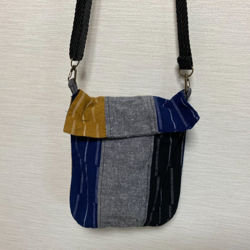 久留米絣のショルダーバック ショルダーバッグ かすりあそび 通販