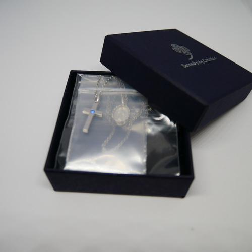 値下げ】クロスネックレス サージカルステンレス シルバー925 マリア