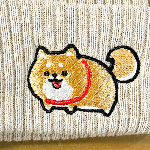 刺繍ニット USA アニマルニット 鳥 カモ 古着 ベージュ ウール