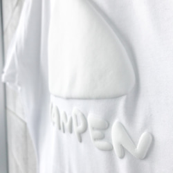 HANPEN【ホワイト／もこもこ】ekot Tシャツ 5.6オンス 3枚目の画像