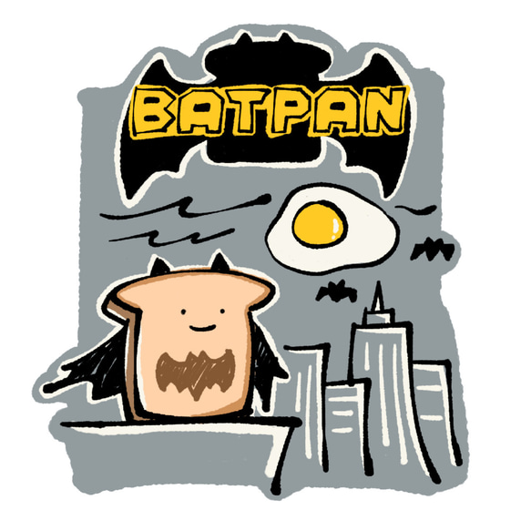 Batpan [White] ekot T卹5.6盎司&lt;插圖：經理佐藤一馬&gt; 第2張的照片