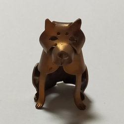 銅物(どうぶつ)オブジェ/柴犬 2枚目の画像